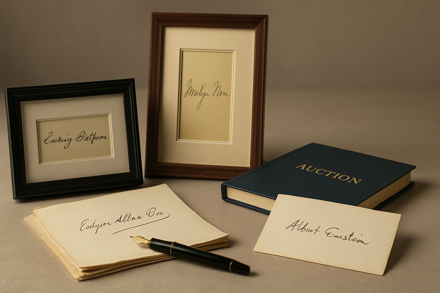 Autograph auction hero banner