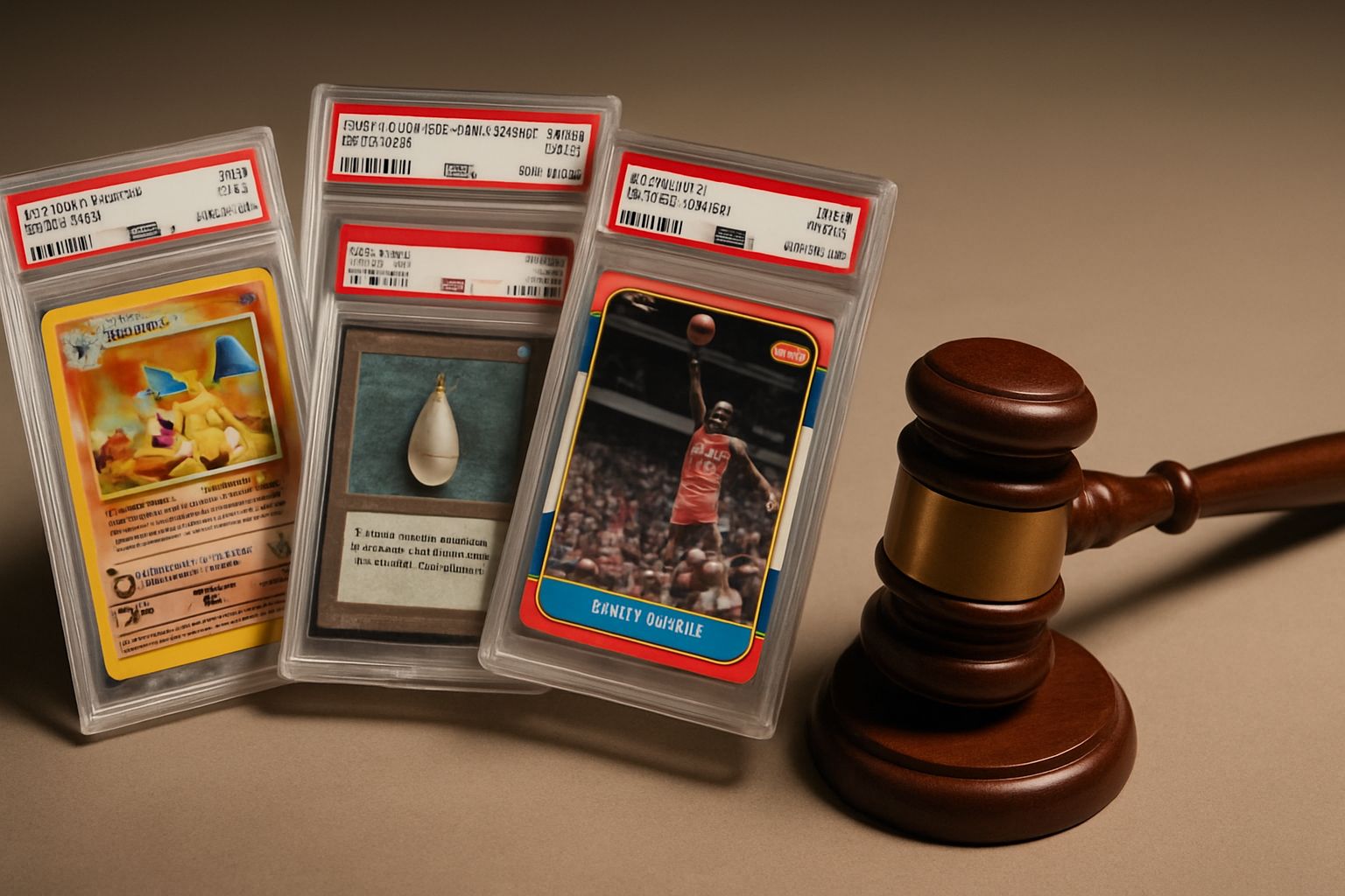 Trading card auction hero banner